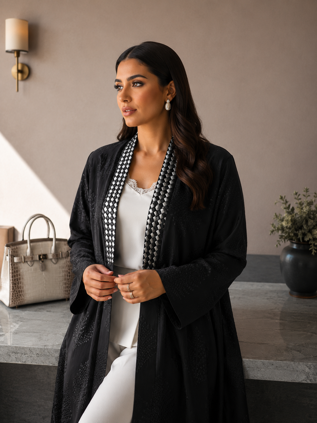 black rose abaya - Image 5