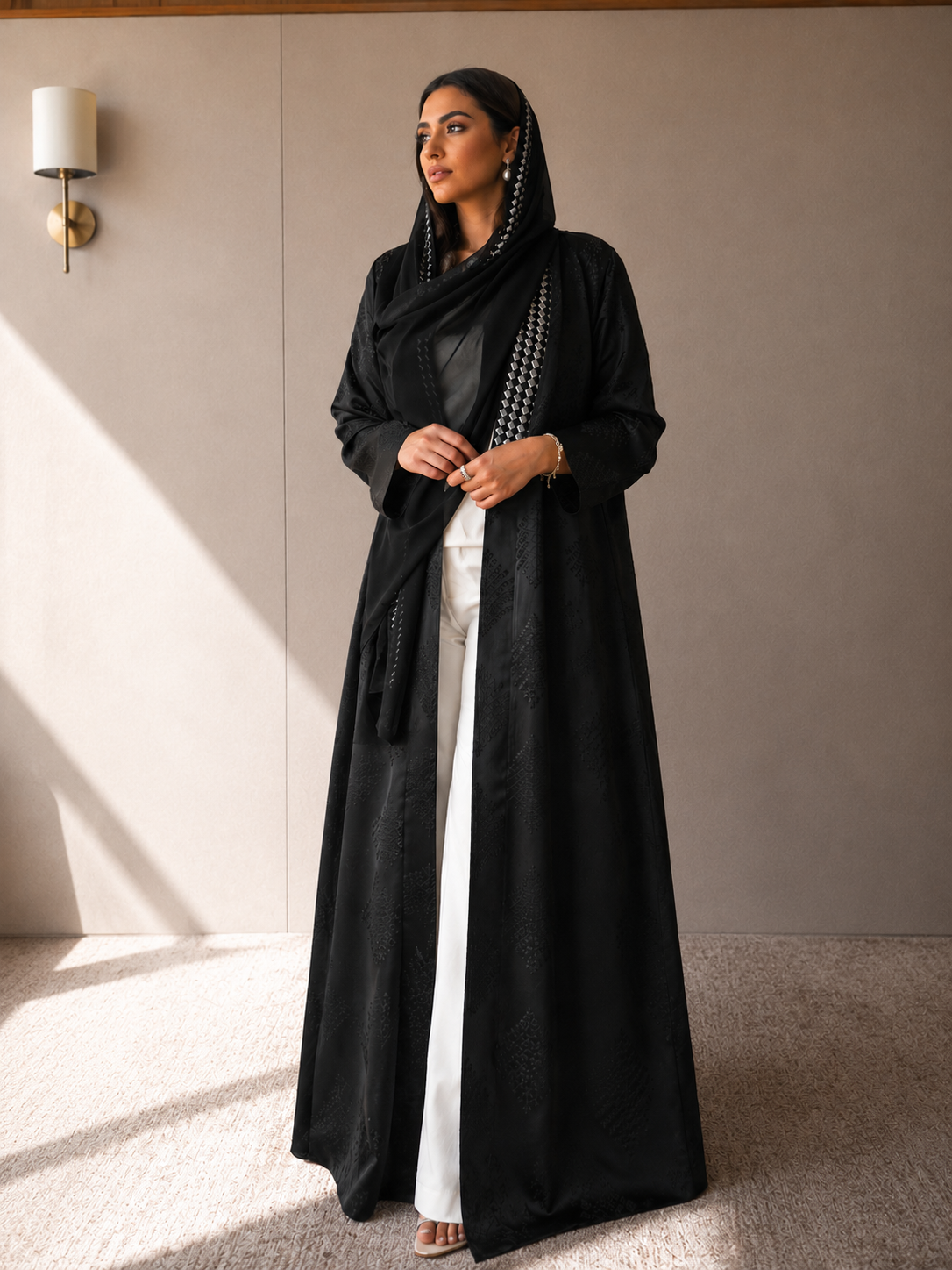 black rose abaya - Image 4