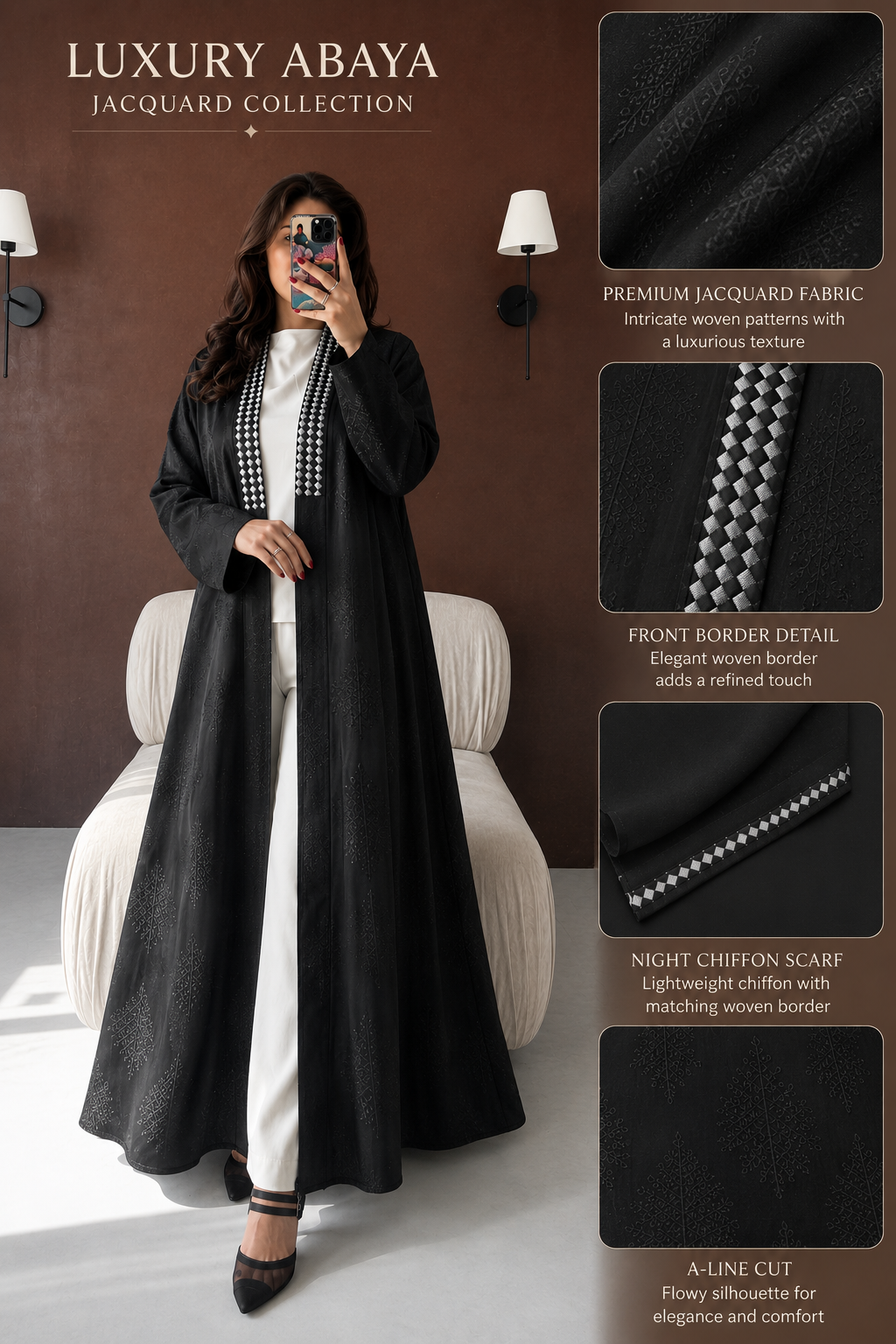 black rose abaya - Image 7