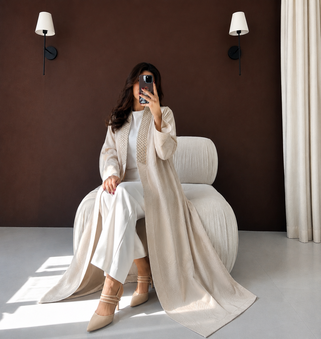 desert rose abaya - Image 4
